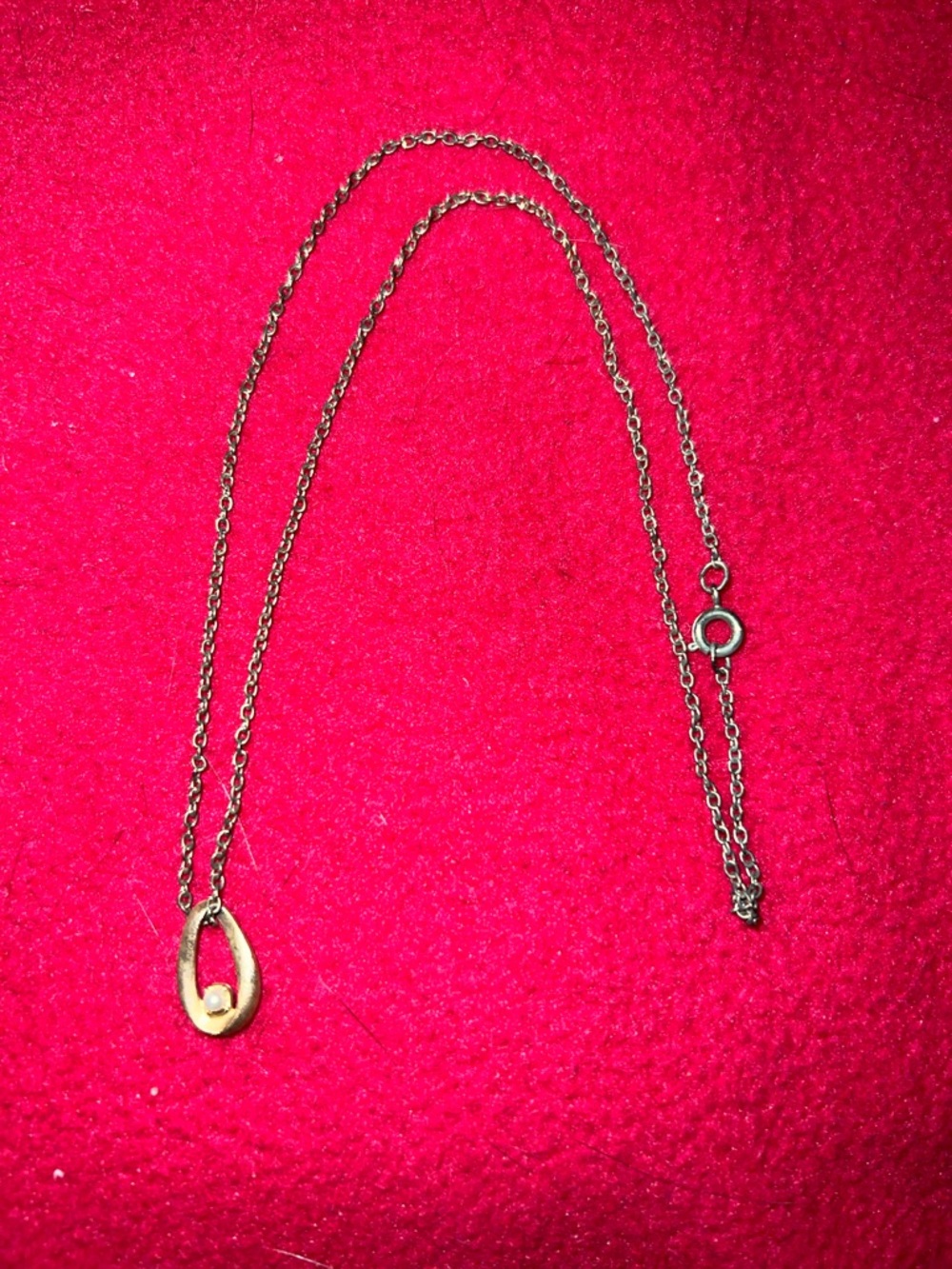 Vintage Delicate Gold Drop Pendant Necklace for Women